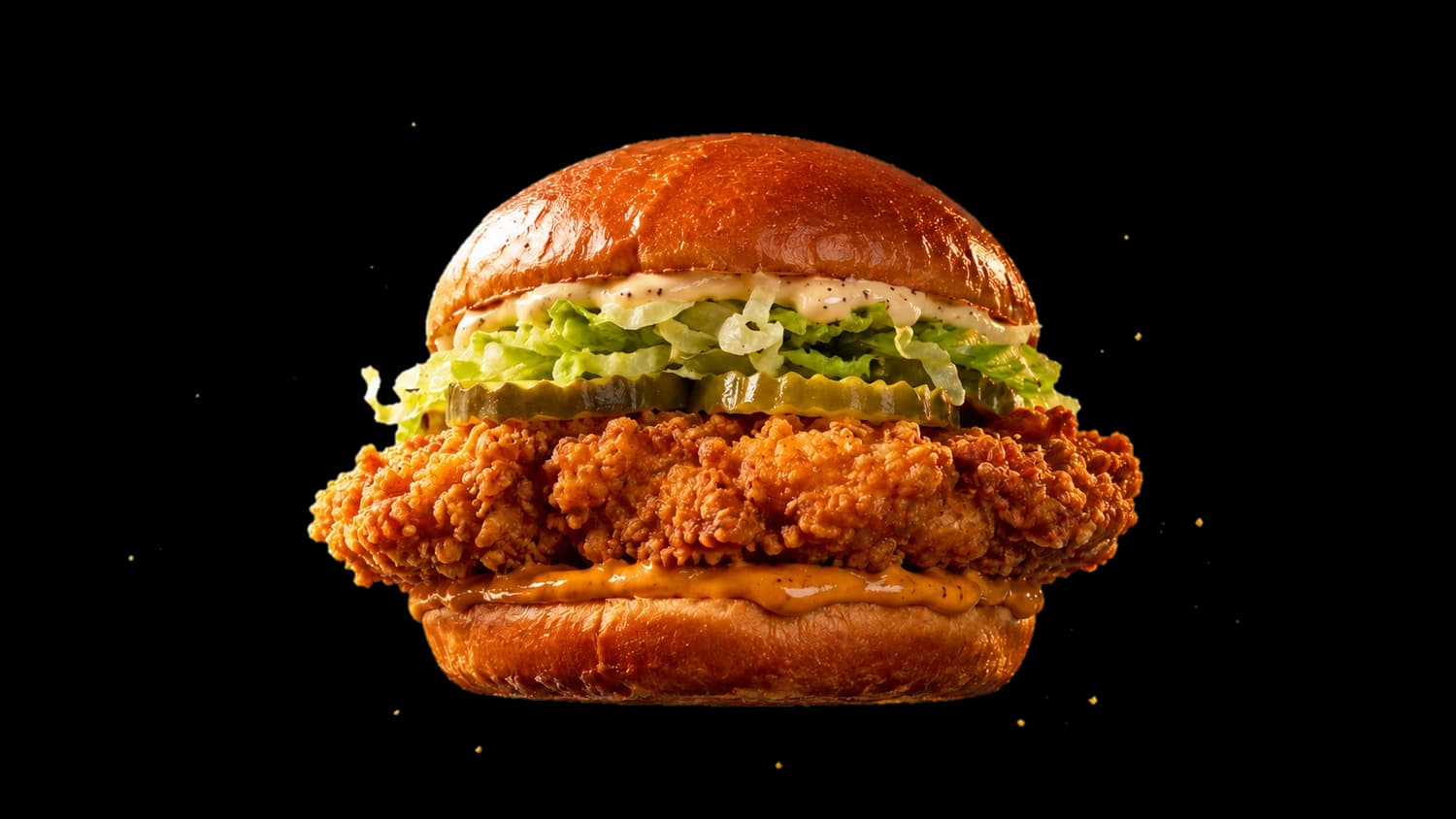 The ZAPS original crispy chicken burger